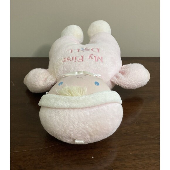 Soft Dreams My First Doll Plush Pink Doll Rattle Plush 9 Inches - Picture 10 of 11